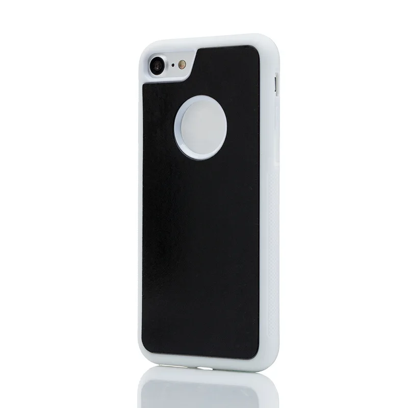 

for iphone 7 8 plus anti gravity case nano suction sticky selfie plain pu cover cases