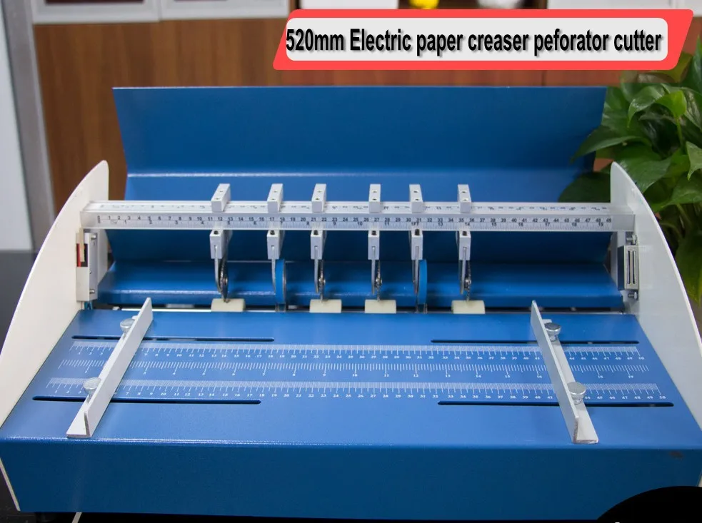 Electric Paper Creaser Perforator Cutter 3 in 1 combo 520mm + 4 sets