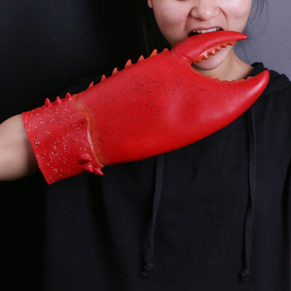 New Lollipop Chele Gloves Halloween Cosplay Comic Cartoon Crab Lobster Unique Carnival Costume Fantasy Cosplay  (6)