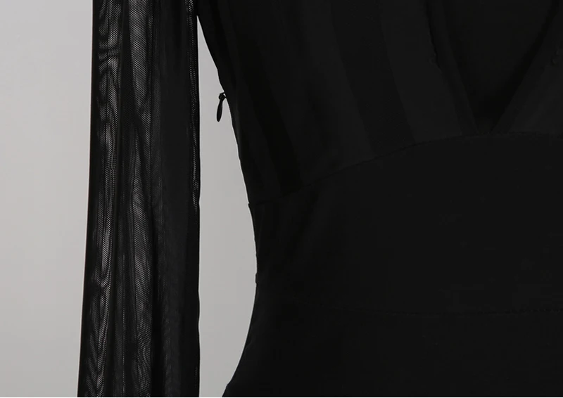 Осенние пикантные черные сапоги прозрачные Для женщин мини-платье с вырезами в стиле пэчворк Bodycon Vestidos хип посылка Короткие вечерние платья