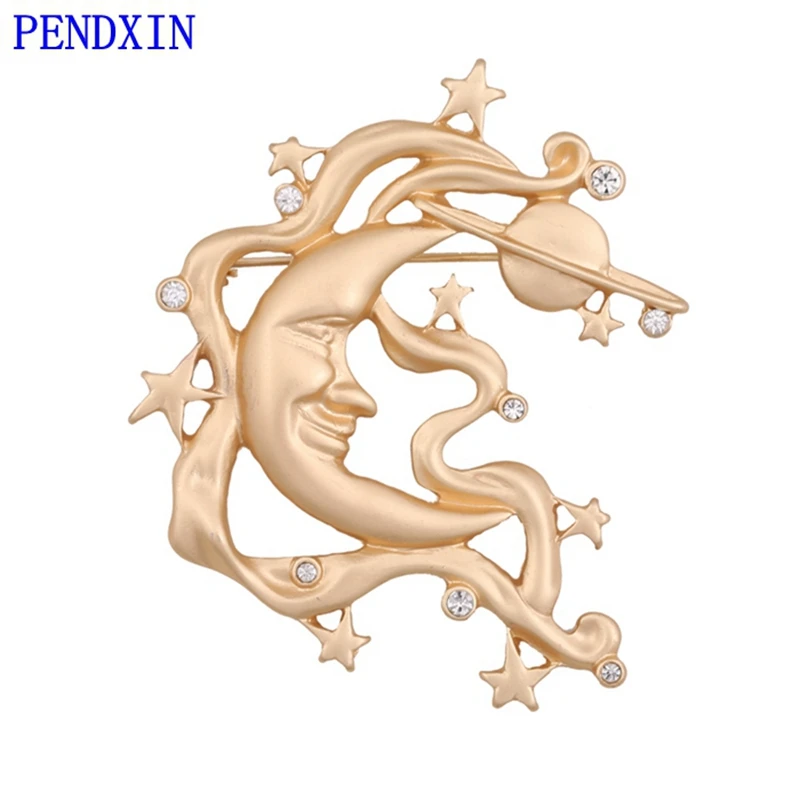 

Europe and the United States handmade antiques wind and fog face Venus Luna temperament fashion artificial pearl pin brooch with