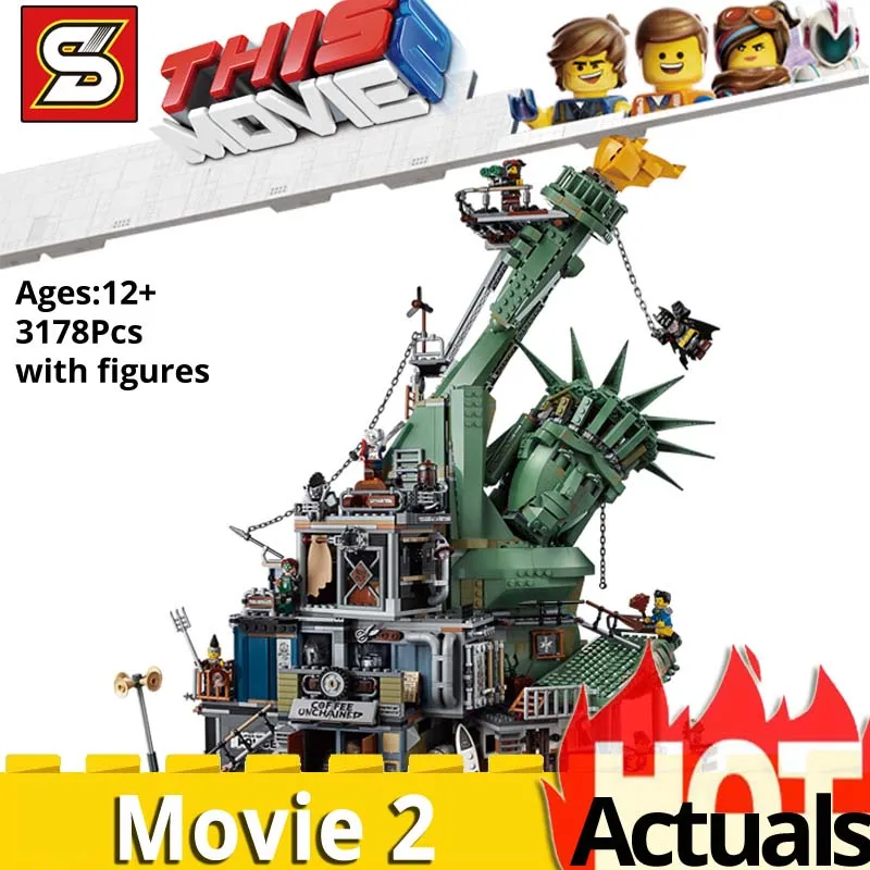 

DHL SY1276 movie 2 Series 45014 Welcome to APOCALYPSEBUR compatible legoINGs House Building Bricks Blocks toys for children gift