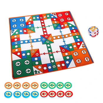 

Flying Chess Playmat Entertainment Aeroplane Chess Rug Leisure Parent-child Game Travel Game Party Game Board Game