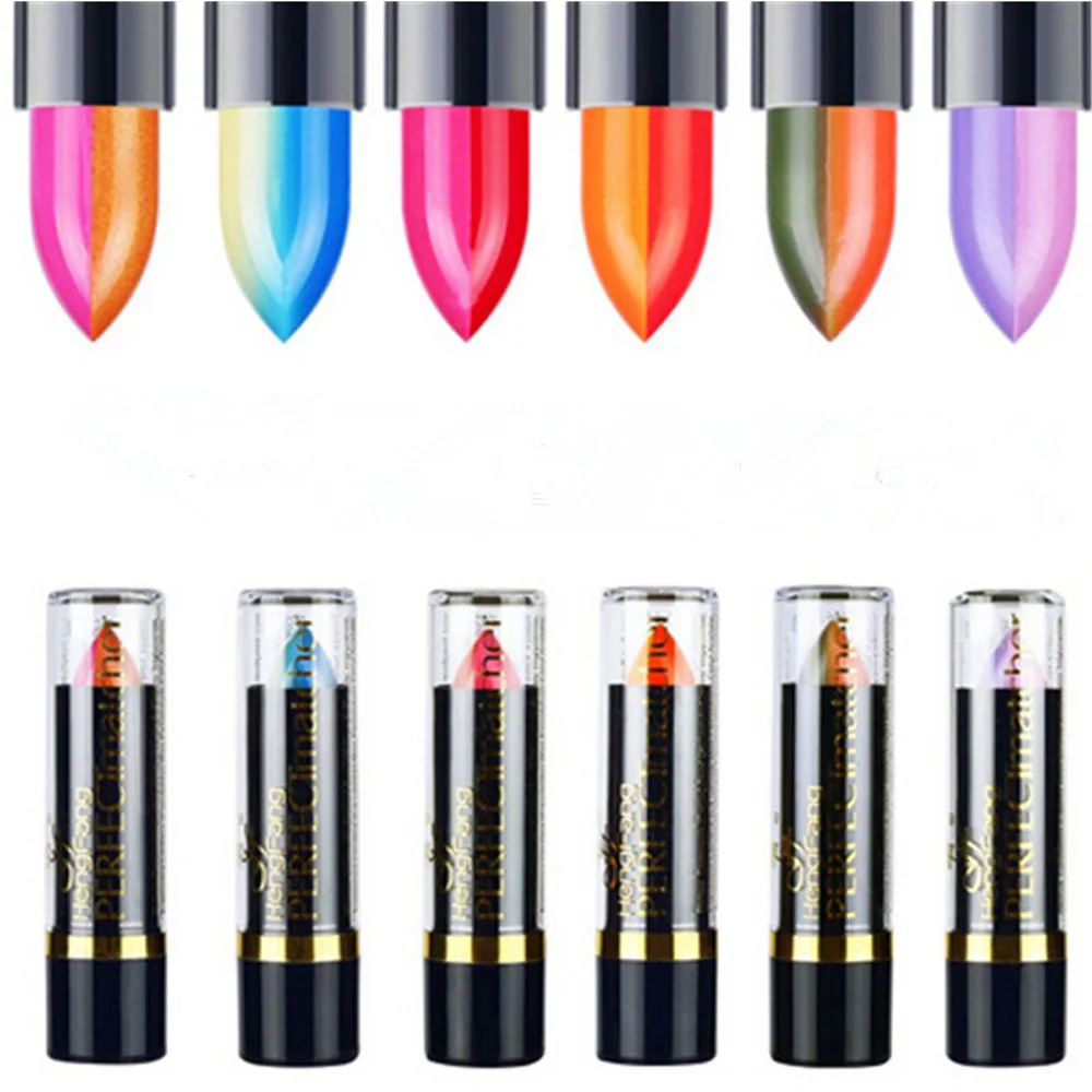 

New Arrival 6 Different 2 Colors Sexy Lipstick Waterproof Long Lasting moisturizing Lip Beauty Lipstick Lip Gloss