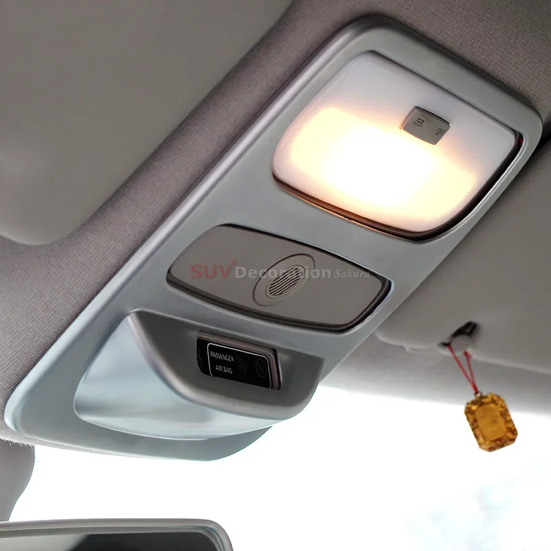 Для Renault Captur samsung QM3 2013- матовый АБС-пластик, аксессуары для интерьера, передний светильник для чтения, Накладка для лампы, 1 шт