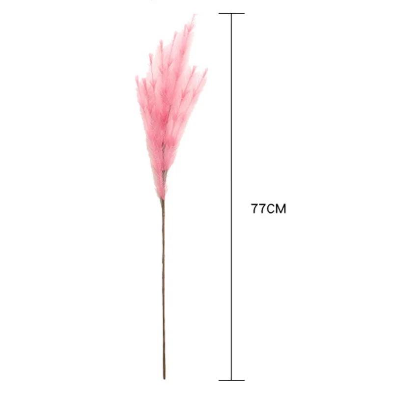 1 шт. 77 см ПЭ пушистая Трава Искусственные цветы искусственная трава для свадьбы свадебные руки держа цветок домашний цветок для украшения сада