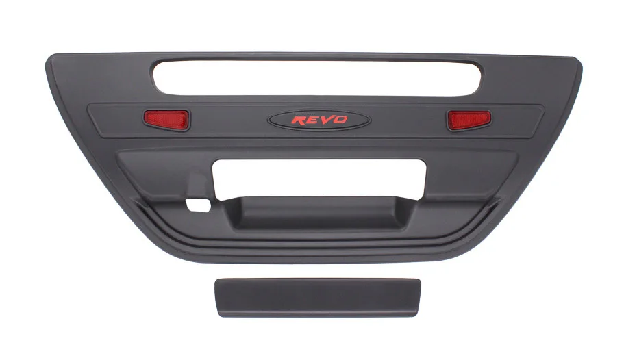 For Toyota Hilux Accessories Back Door Decoration Tail Gate Rear Door Handle Cover For REVO 2015-2017 ABS Matt Black Trunk Trim 43