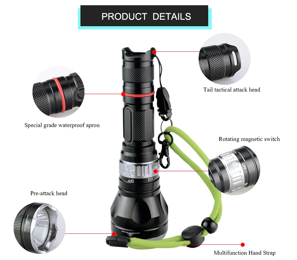 Led Diving Flashlight (8)