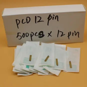 

500PCS PCD12 Pin Microblading Needle Manual Eyebrow Tattoo Blades For 3D Embroidery Eyebrows Permanent Makeup Cosmetic Tattoo