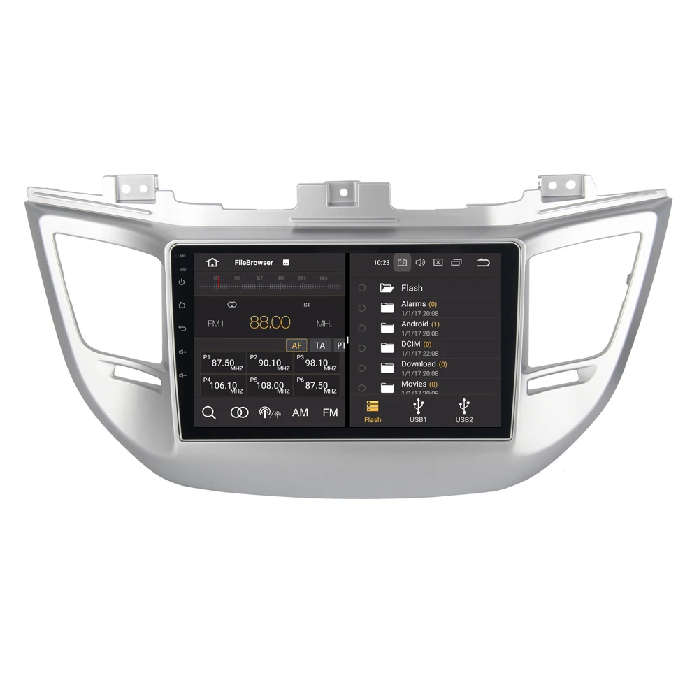 Perfect Android 9.0 For Hyundai ix35 Tucson 2016 2017 10.2