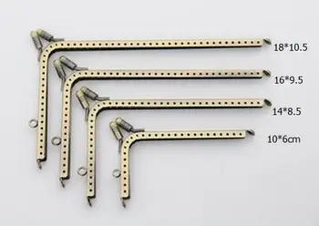 

sew-in arch shape bronze tone metal purse frame DIY use / clasp/ free shipping