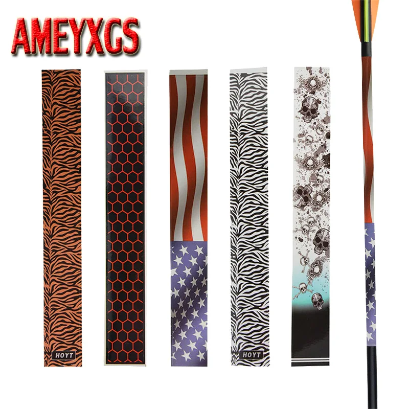 1pack/12pcs Archery Arrow Sticker Durable Arrow Adhesive Stickers Wraps