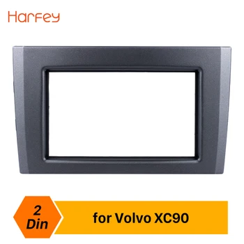 

Harfey Car Radio Fascia Double Din Frame For 2004-2013 Volvo XC90 DVD Panel Trim Cover Kit Dash Audio Fitting Dashboard Adaptor