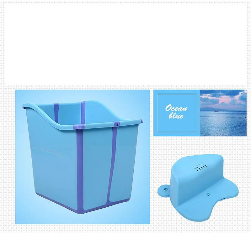 Large Size Foldable Babies Bath Tub Almofada Banho With a Seat In the Shower Kids Bathtub Baby Girls&Boy Bath Seat Bath Barrels 05