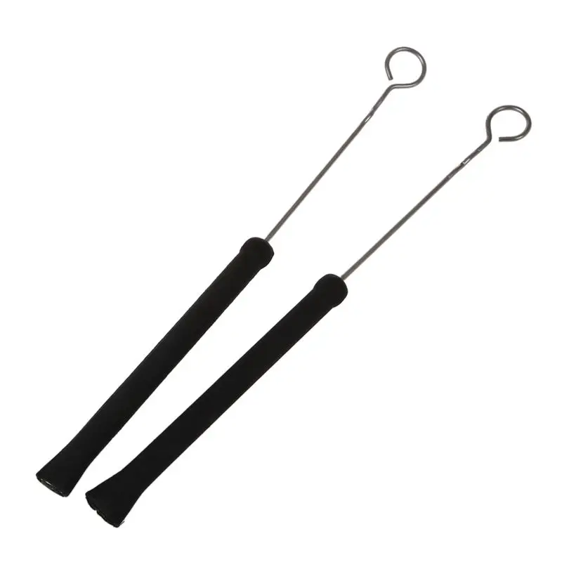 ABGZ-Wire выдвижные концевые барабанные щетки для Jazz Drum Stick Black (упаковка из 2)