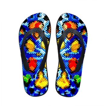 

NOISYDESIGNS Fashion Women Summer Beach Slippers Lidies Serpentine Flip Flops Sapatos Femininos Female Flat Rubber Sandals Shoes