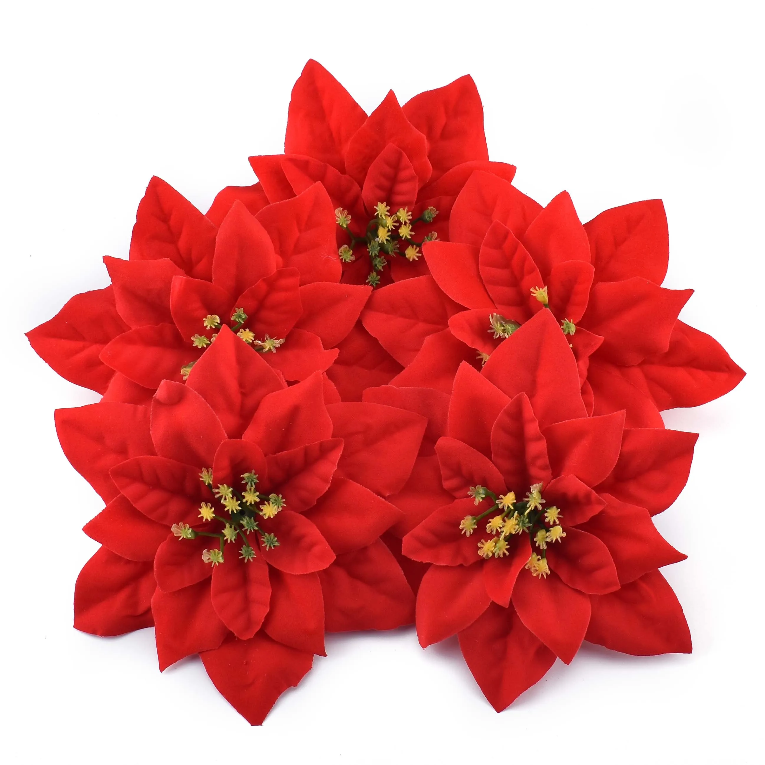 

15cm Flannel Large Artificial Red Rose Flower Heads For Home Wedding Decoration Scrapbooking DIY Christmas Tree Silk Flowers