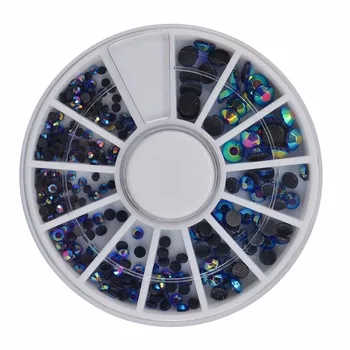 YZWLE 1 Wheel Nail Art Rhinestone &amp;amp; Decoration For DIY Nails Art Accessory Fashion Decorations Beauty Tools #JS10