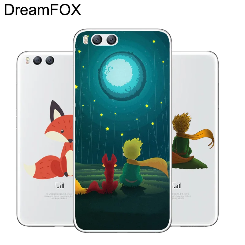 DREAMFOX M527 Little Prince And Fox Soft TPU Silicone Case Cover For Xiaomi Mi Note 2 3 4 5 6 8 SE M5 4C 4S 5C 5S 5X 6X A1 Plus |
