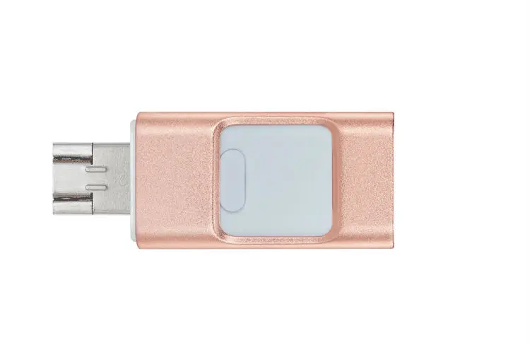 Usb флеш-накопитель 3 в 1, металлический флеш-накопитель 8 ГБ, 16 ГБ, 32 ГБ, 64 ГБ, карта памяти OTG Micro 2,0 для iphone 7, 7 s, 6s Plus, 5, 5S, ipad, Android