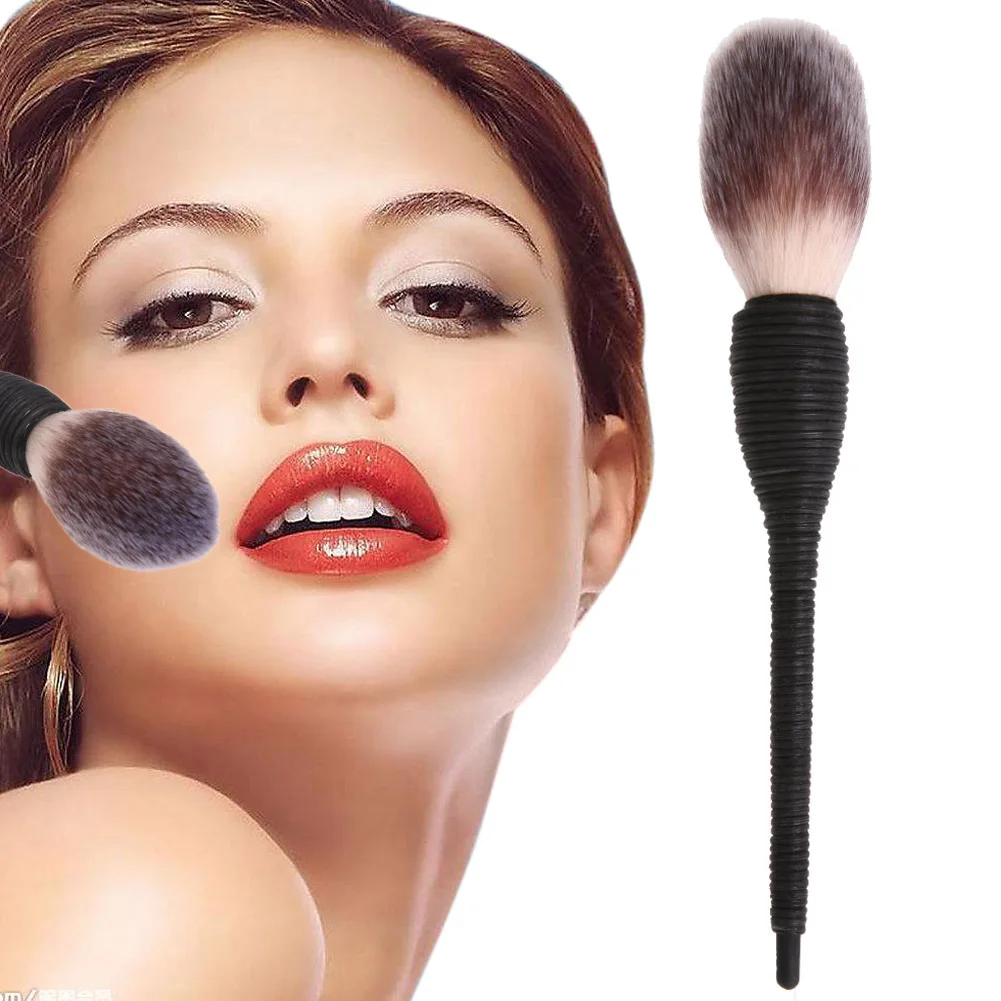 1pcs Makeup Brush Powder Foundation Eye Shadow Plush Face Make up Long Handle kabuki Brushes Soft Nature Goat Hair Cosmetic Tool