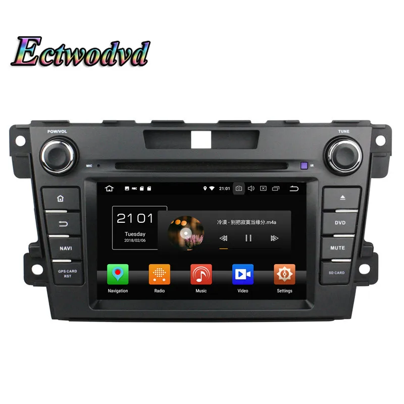 Flash Deal Ectwodvd Octa Core 4G RAM 64G ROM Android 9.0 Car Multimedia DVD Player GPS HeadUnit For Mazda CX-7 2012 2013 4