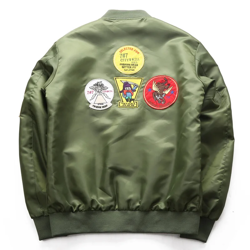 DIMUSI Bomber Jacket Mens Ma-1 Flight Jacket Pilot Air Force Male Ma1 Army Green Military motorcycle Jacket and Coats 6XL,TA039 5