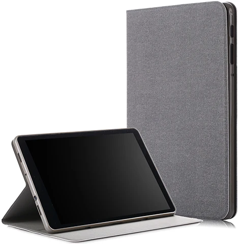 Чехол для samsung Galaxy Tab A 10,5 SM-T590 T595 из искусственной кожи+ мягкая задняя крышка для планшета из ТПУ для samsung Galaxy Tab a 10,5 чехол - Цвет: PC-TPU-Gray
