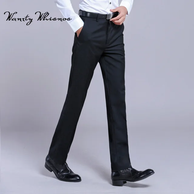 Men's White Suit Separate Pant Flat Front Straight Slim fit Business