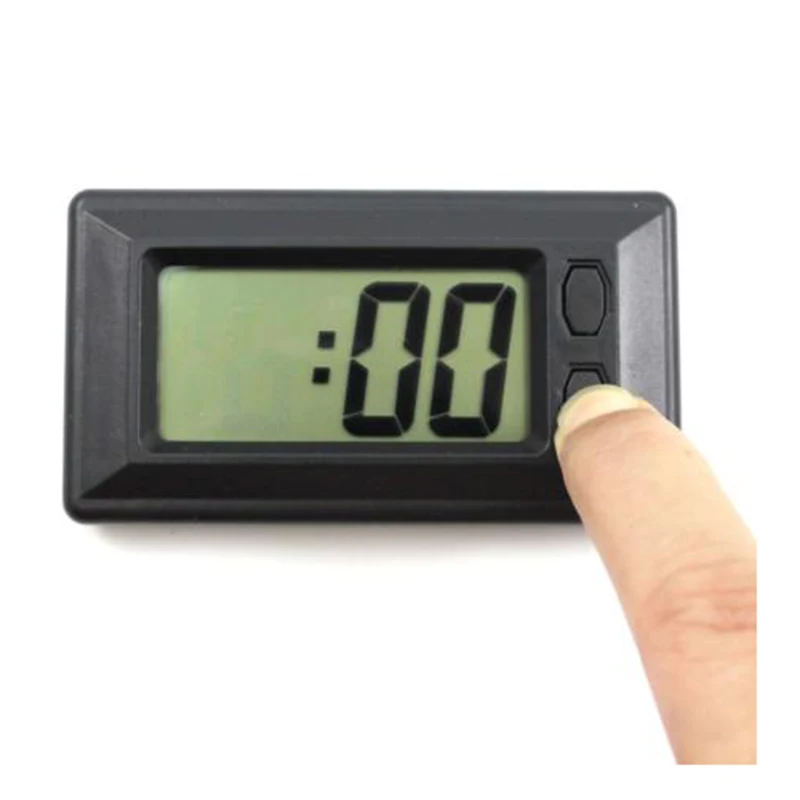 Ультратонкий ЖК-цифровой дисплей автомобиля часы приборной панели с календарем