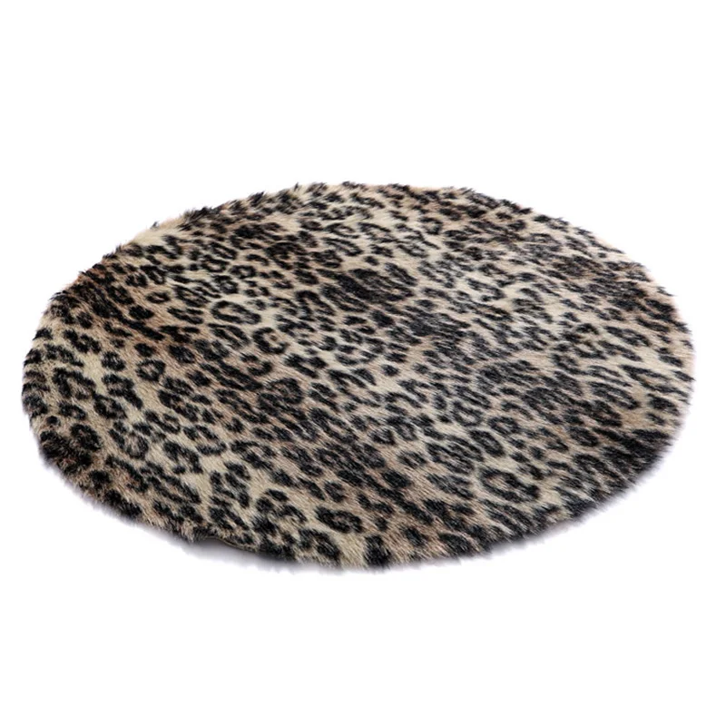 Современный Viking коллекция области pantherine коврик с узором ворс с подложкой шикарная текстурированная круглая отталкивающая Антистатическая водоотталкивающая