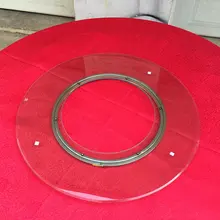 SS 16 дюймов/40 см твердая нержавеющая сталь Lazy Susan поворотный стол кухонная мебель с обновлением Нескользящие мягкие резиновые наконечники