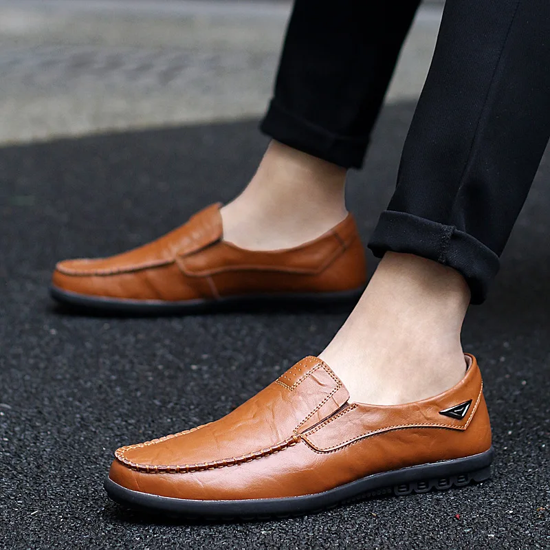 

Men Loafers high quality Non-slip Driving Dress Shoes Comfortable Men Formal Shoes Leather Wedding Shoes Men Oxford Shoes PA-74