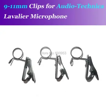 

Spare Replaceable 9mm-11mm Size Metal Clips Mic Clip for Audio Technica etc. Lavalier Lapel Microphones