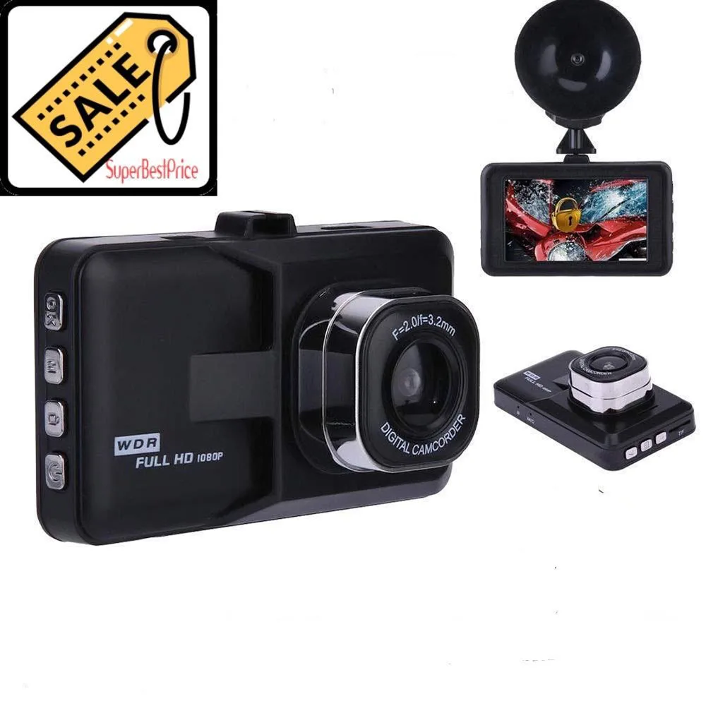 

3 Inch Car Camera Full HD 1080P Car Driving Recorder Vehicle Camera DVR Dash Cam with Motion Detection G-Sensor