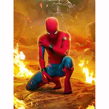 

DIY 5D Diamond Embroidery Crystals Diamond Mosaic Picture Super Spiderman Rhinestones Diamond Painting Cross Stitch Kit