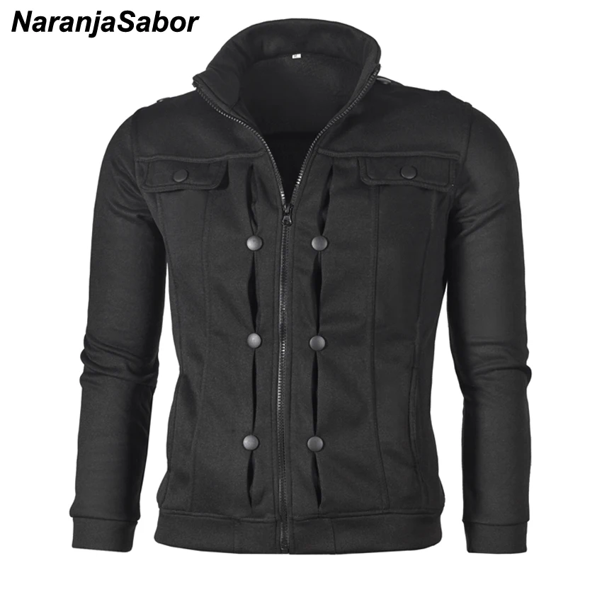 

NaranjaSabor 2019 Autumn Men's Cardigan Multi Button Hoodies Fashion Sweatshirt Casual Male Tracksuits Mens Brand Clothing N431