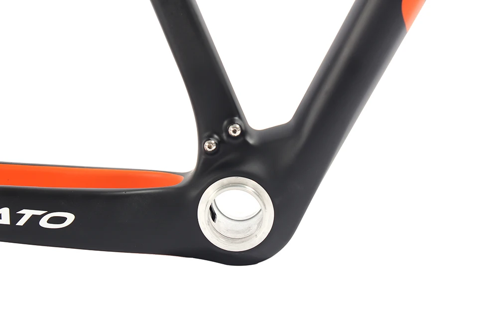 Discount Light 1050g Carbon 27.5er Mountain RACING Frame UD Matte 17.5" MTB PF30 Bicycle Frameset 5