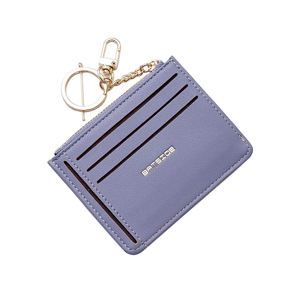 

Women Short Wallet Cute Small Fresh Student Bag Simple Solid Color Multi-card Seat Buckle Coin Purse Billeteras Para Mujer