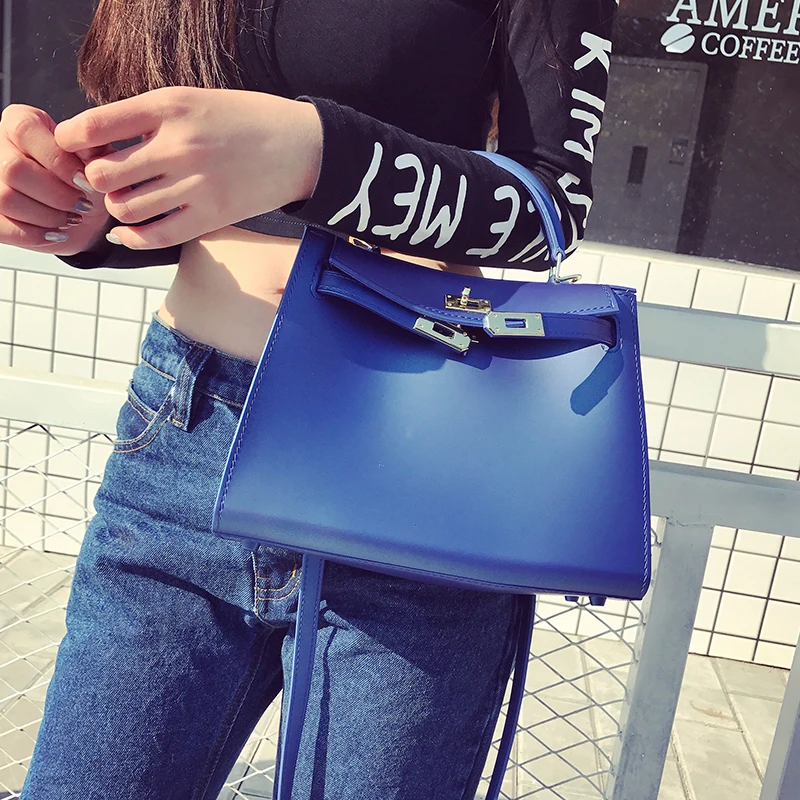 

2018 Women's Handbag Scrub Kally Shoulder Bag INS Style Luxury Handbags Women Bags Designer Female Messenger Famous Brand Bag