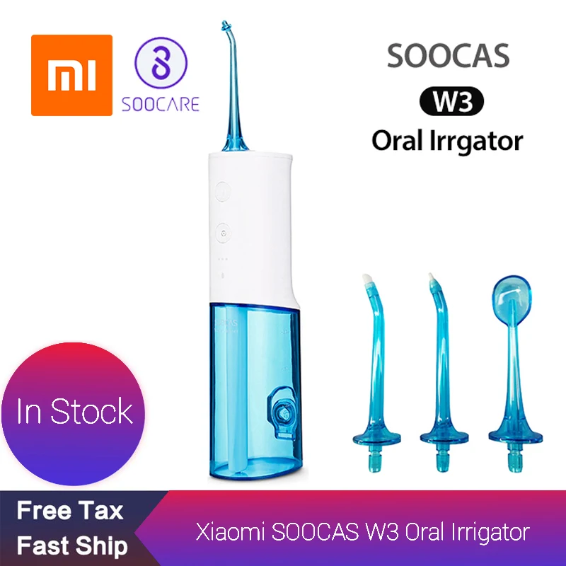 

SOOCAS W3 Oral Irrigator Portable Water Dental Flosser Water Jet Cleaning Tooth Mouthpiece Denture Cleaner Teeth Brush