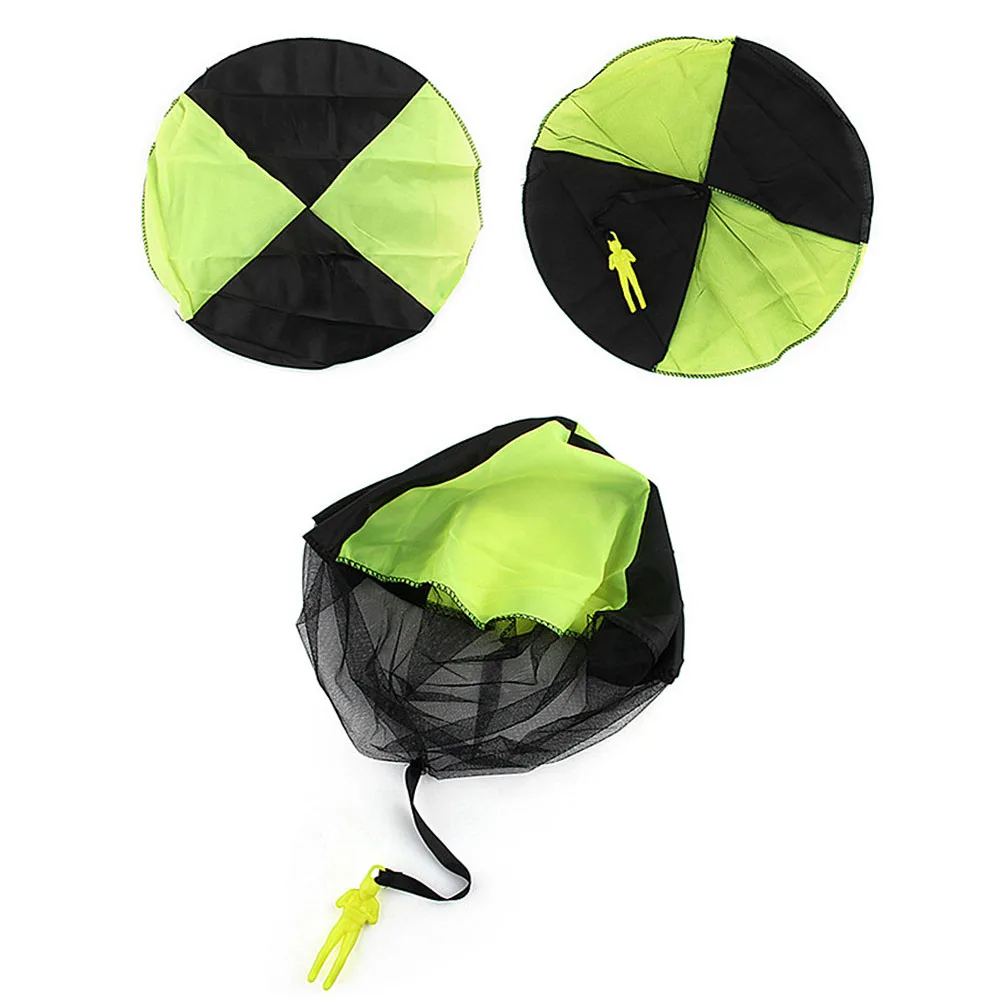 Ручные метания мини игры солдат игрушечные парашюты для детей на открытом воздухе веселые спортивные детские развивающие парашюты игры - Цвет: Зеленый