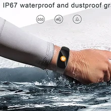 Модный водонепроницаемый Bluetooth монитор сердечного ритма кровяного давления умный Браслет для фитнеса наручный ремешок для IOS Android высокого качества