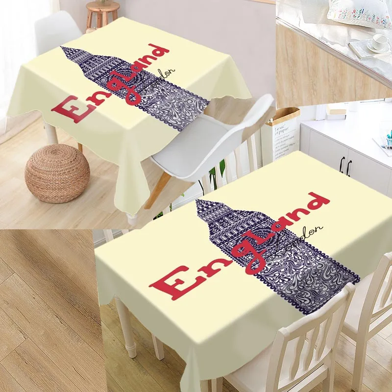 На заказ Лондонский стол покрытие Оксфорд Водонепроницаемая скатерть может мыть скатерти для кухни свадебное оформление отеля - Цвет: tablecloth