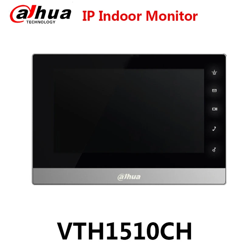 

Dahua VTH1510CH Original English Version Video Intercom 7" TFT Capacitive Touch Screen IP Indoor Monitor Black-Silver Color