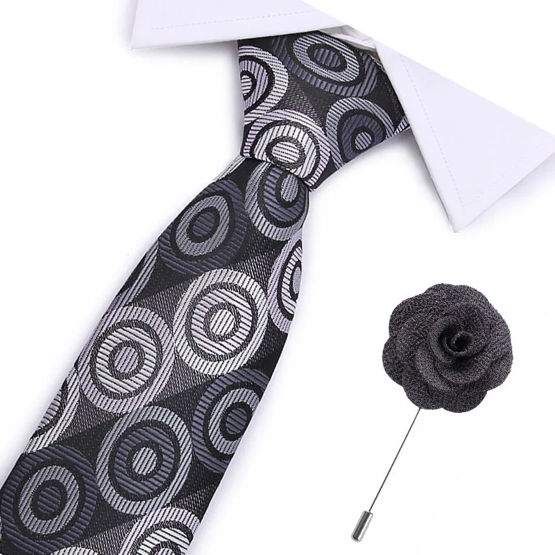 New Classic Floral Black Blue Red White JACQUARD WOVEN Silk Men/'s Tie Necktie