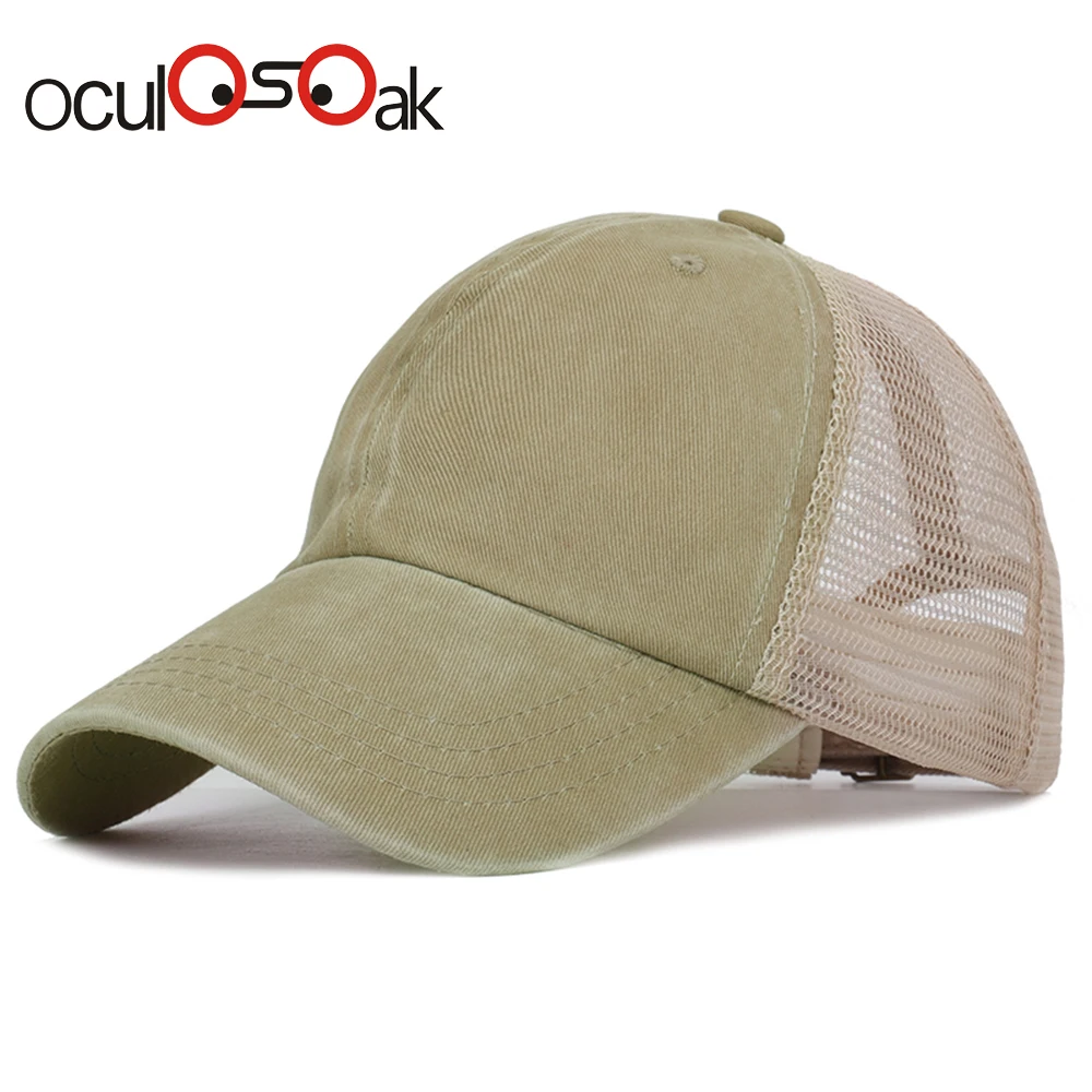 

2019 Summer fashion adjustable high quality outdoor shade men women universal baseball caps mesh cap dad hat truck driver hats
