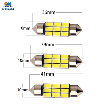 

50pcs Canbus Festoon Error Free led C5W 5630 9 SMD 9 LED canbus non-polarity Auto Dome Reading Interior Lights mix colors