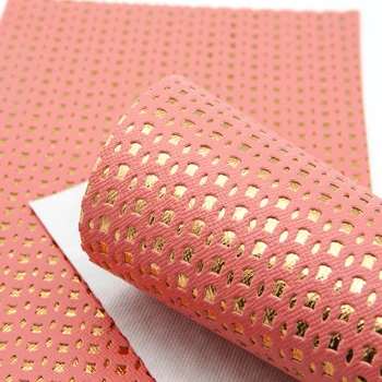 

David accessories 20*34cm punching Hollow Vinyl Synthetic Leather DIY hairbow Knotbow Bags Textile Decorative Crafts,1Yc4571