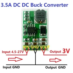 Versatile DC - DC Converter Module - Adjustable Voltage Regulator Board (4.5V - 27V Input to Multiple Output Options) (Output 3V)